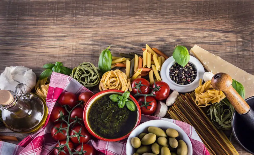 Mediterranean food ingredients