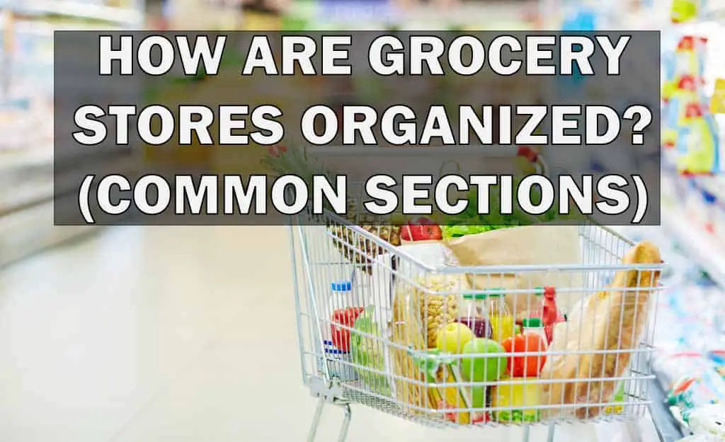how are grocery stores organized - common sections