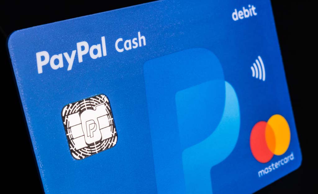 paying with PayPal debit card