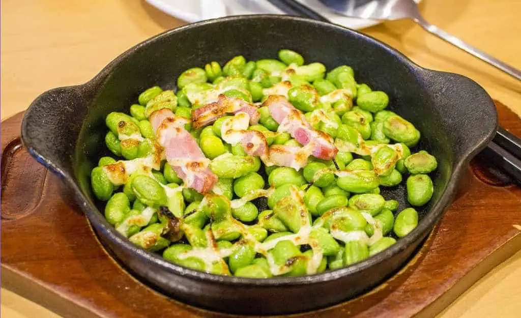 Edamame is a food the begins with the letter e