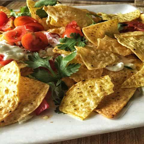 nachos on a plate