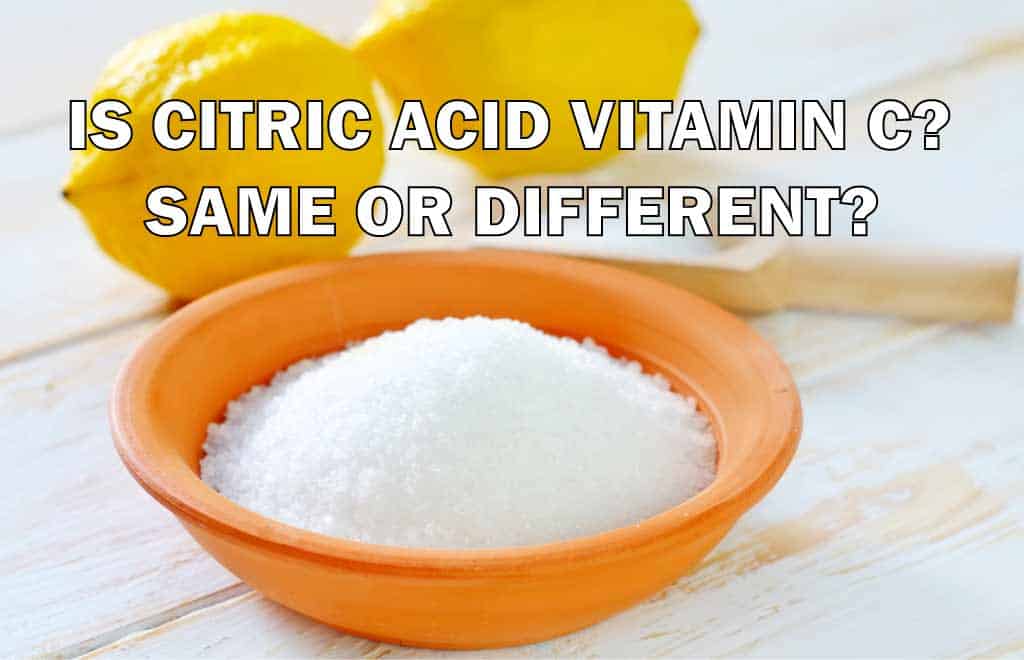 is citric acid and vitamin C the same