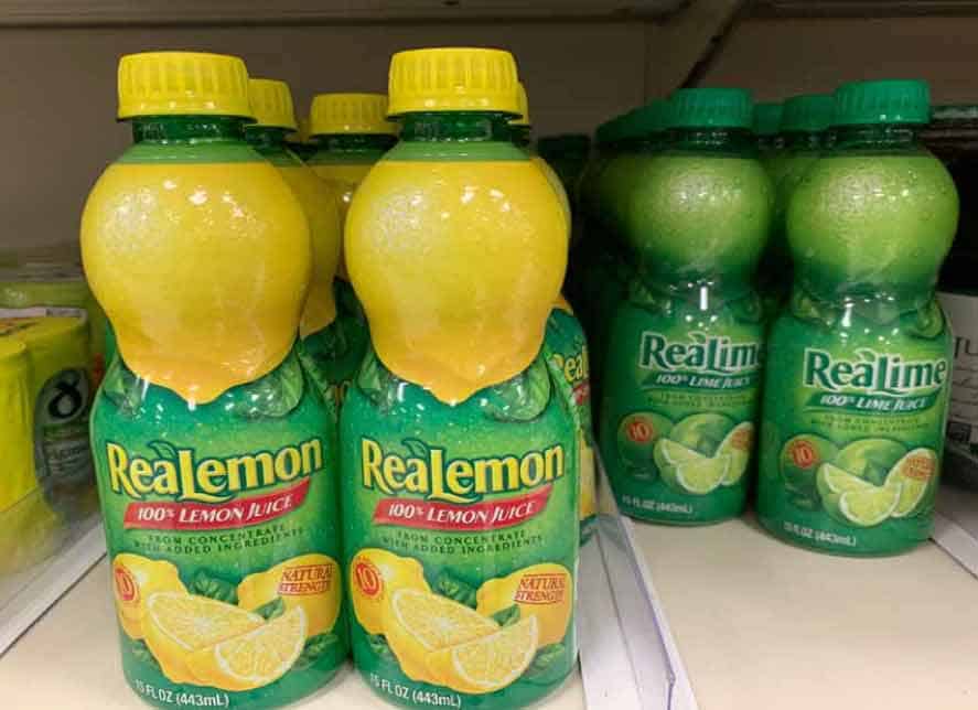 where is lemon juice in target