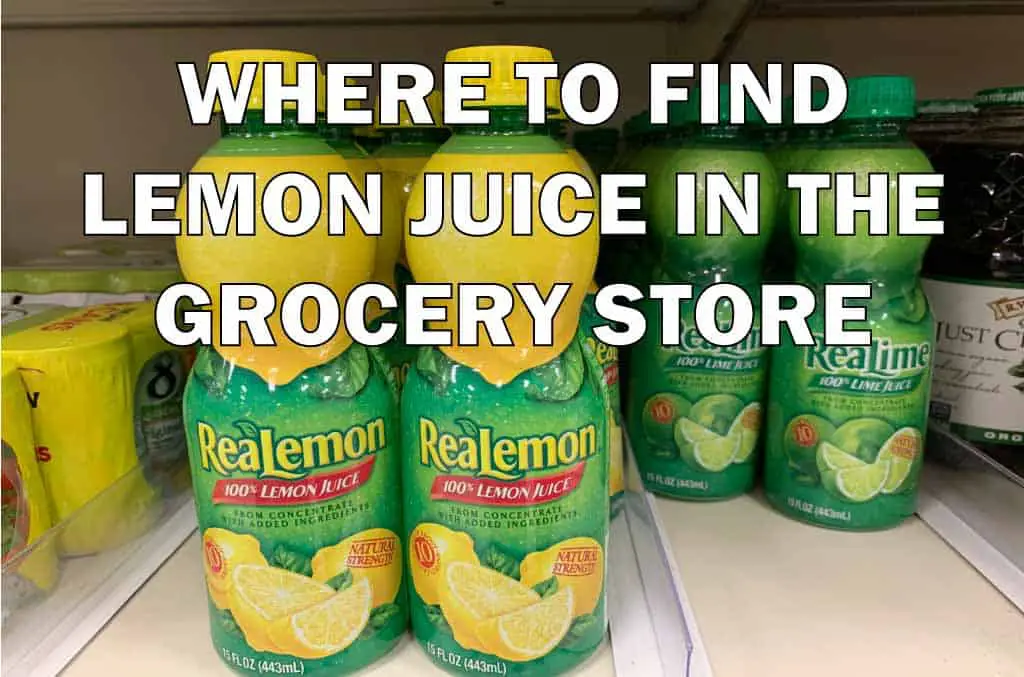 where to find lemon juice in the grocery store