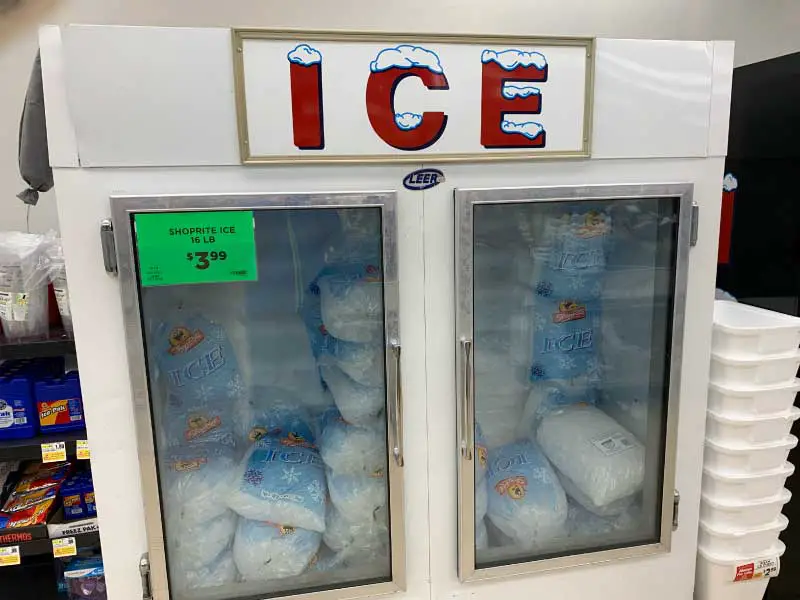 bags of ice