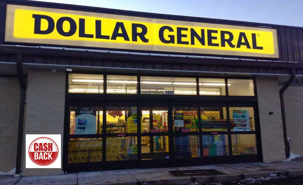 does dollar general give cashback